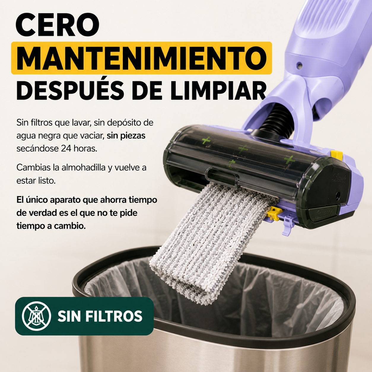 Y encima, no tienes que limpiar el aparato después.