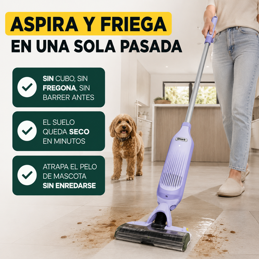 Shark VacMop 2 en 1 – Aspira y friega tu suelo en una sola pasada