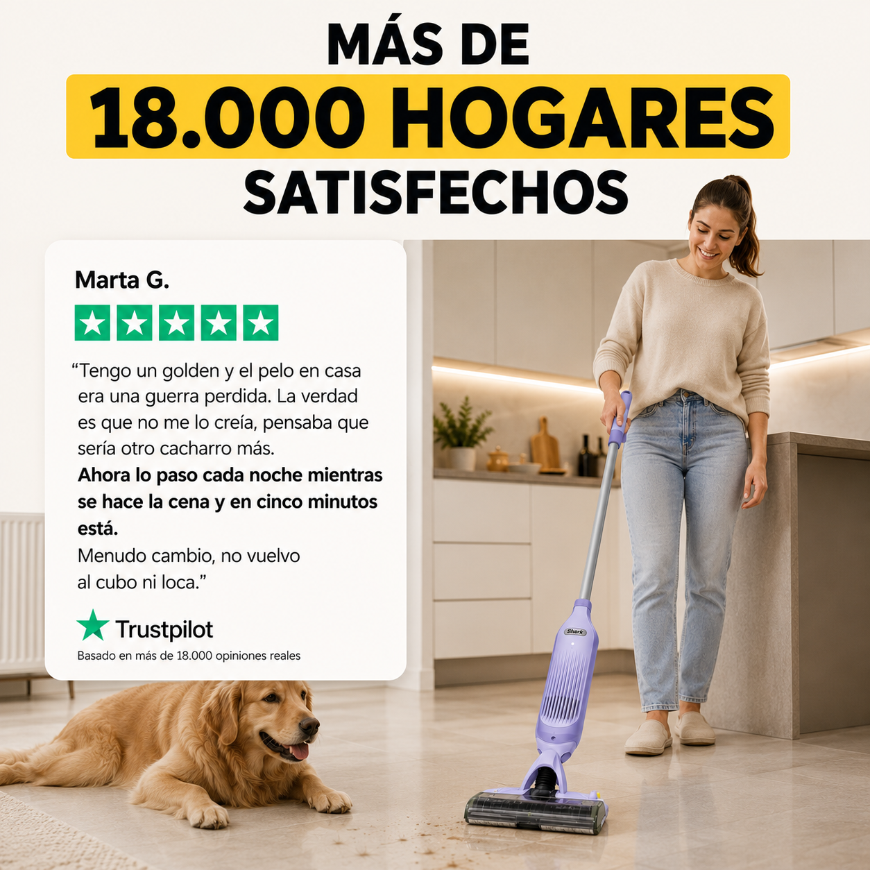 Shark VacMop 2 en 1 – Aspira y friega tu suelo en una sola pasada