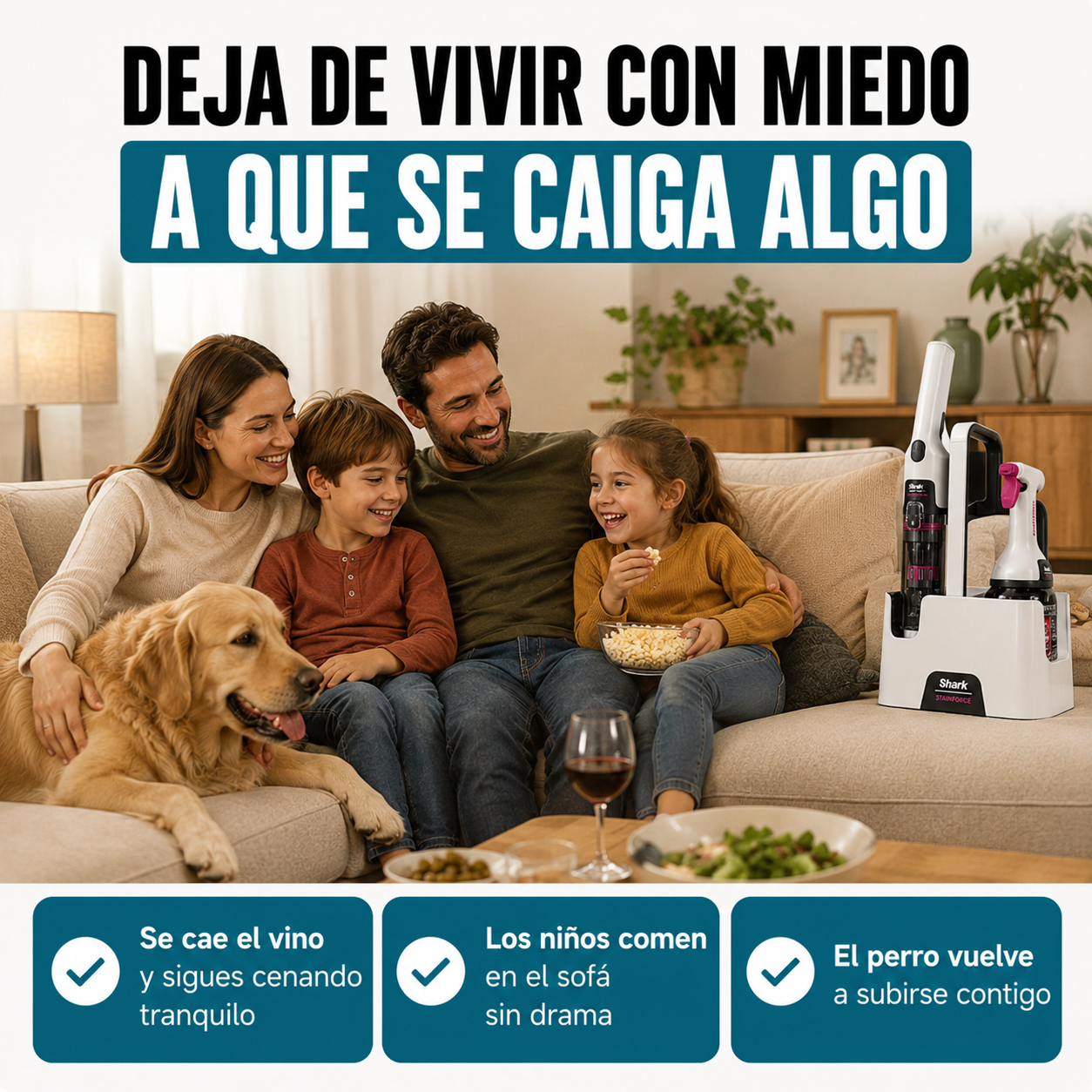Dejas de tener miedo a que se caiga algo
