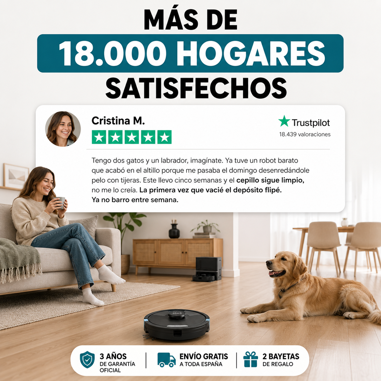 Shark Matrix Plus 2 en 1 – Aspira y friega tu casa entera mientras tú no estás