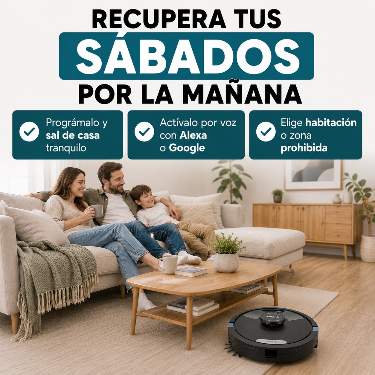Recuperas tus sábados por la mañana