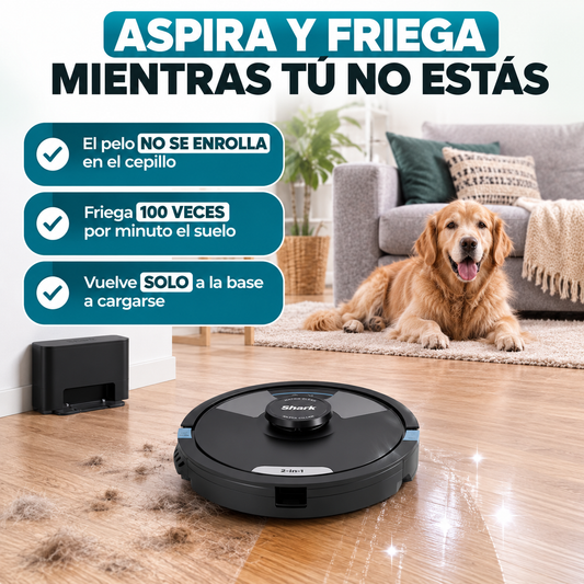 Shark Matrix Plus 2 en 1 – Aspira y friega tu casa entera mientras tú no estás
