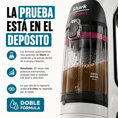 Shark StainForce – Elimina las manchas que ya dabas por perdidas